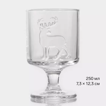 Бокал стеклянный «Рудольф», 250 мл, 7.512.3 см