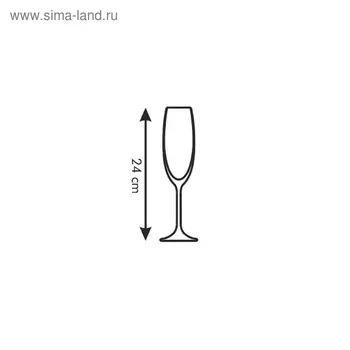 Бокалы Tescoma Charlie для шампанского, 220 мл, 6 шт