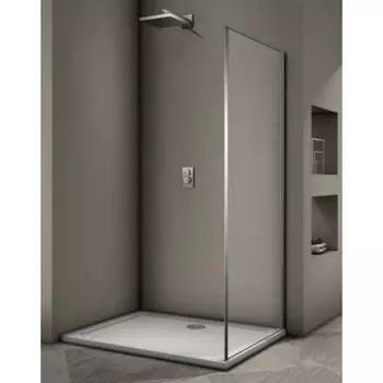 Боковая панель Veconi KP02-100-01-19C3, 1000х1900 мм, без поддона, прозрачное стекло, хром