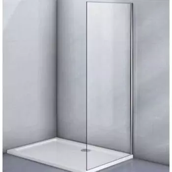 Боковая панель Veconi KP03S-100-01-19C1, 1000х1850 мм, без поддона, прозрачное стекло, хром 972245