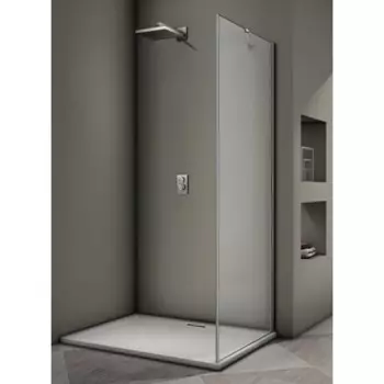 Боковая панель Veconi KP04-100-01-19C3, 1000х1950 мм, без поддона, прозрачное стекло, хром