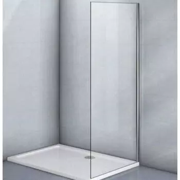 Боковая панель Veconi KP05-80-01-C4, 800х1900 мм, без поддона, прозрачное стекло, хром