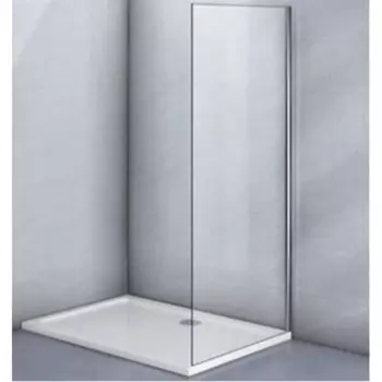 Боковая панель Veconi KP09-90-01-C5, 900х1950 мм, без поддона, прозрачное стекло, хром