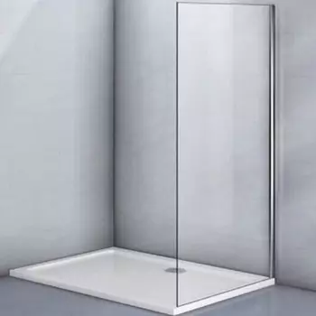 Боковая панель Veconi KP11-80-01-19C4, 800х1950 мм, без поддона, прозрачное стекло, хром