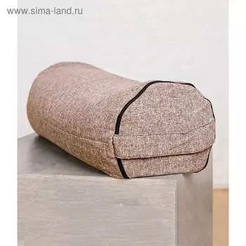 Болстер валик, 50х22 см, цвет коричневый