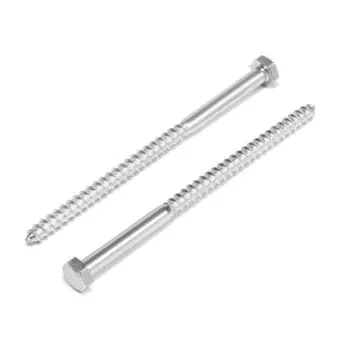 Болт ЛОМ, "глухарь", сантехнический, DIN571, М8х140 мм, 100 шт