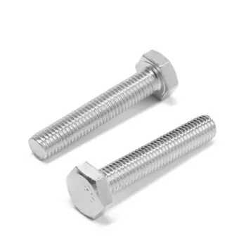 Болт "ЛОМ", с шестигранной головкой, оцинкованный, DIN933, М10х55 мм, 1 кг