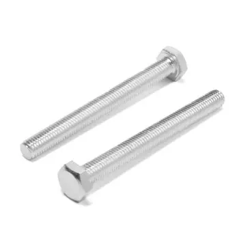 Болт "ЛОМ", с шестигранной головкой, оцинкованный, DIN933, М10х100 мм, 1 кг