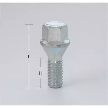 Болт M12x1,25, 56/28, hex19, конус, цинк
