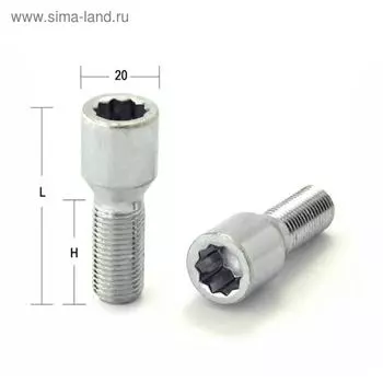 Болт M12x1,25, 56/28, под многогранник, спец. внутр, цинк