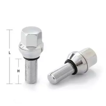 Болт M12x1,25, 57/30, hex17, конус PCD, хром