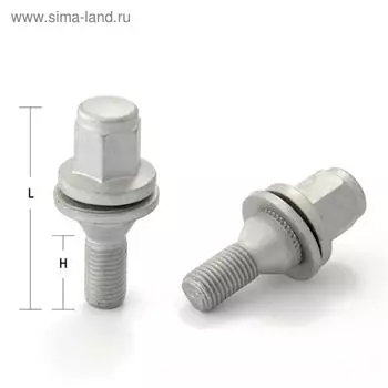 Болт M12x1,5, 59,5/35, hex17, прессшайба, geomet