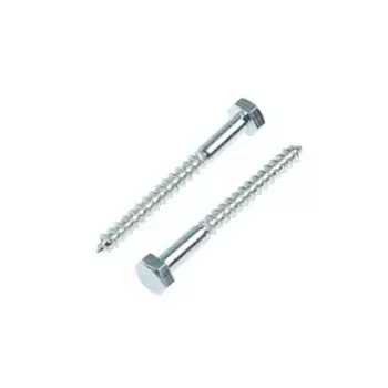 Шуруп-болт СТРОЙБАТ, сантехнический, оцинкованный, DIN 571, М10100 мм, 2 шт.