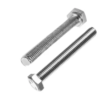 Болт Steelrex, с шестигранной головкой, оцинкованный, DIN933, М8х60 мм, 25 кг