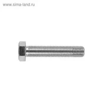 Болт Steelrex, с шестигранной головкой, оцинкованный, DIN933, М10х80 мм, 25 кг