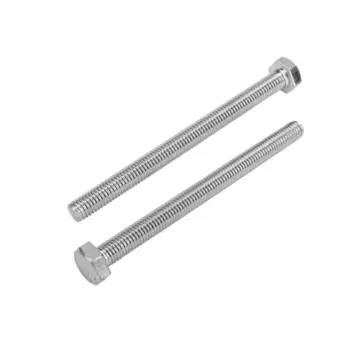 Болт Steelrex, с шестигранной головкой, оцинкованный, DIN933, М8х90 мм, 25 кг