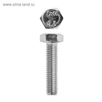 Болт ЗУБР, с шестигранной головкой, оцинкованный, ГОСТ 7798-70, М20х160 мм, 5 кг