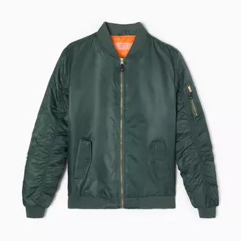 Бомбер мужской на молнии MIST, размер 52, хаки