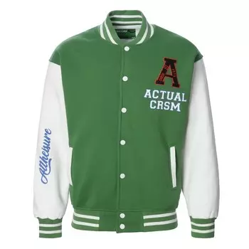 Бомбер мужской НАЧЁС, цвет зелёный, размер 50 (XL)