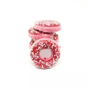 Бомбочка для ванн «Пончик» фуксия с посыпкой, 90 г