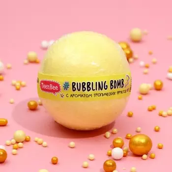 Бомбочка для ванны, 130 г, аромат тропических фруктов, TeenBee