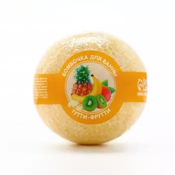 Бомбочка для ванны, 130 г, аромат тутти-фрутти, Кладовая красоты