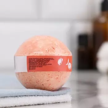 Бомбочка для ванн Добропаровъ «цитрусовый МИКС» апельсин, грейпфрут и лимон, 110 г