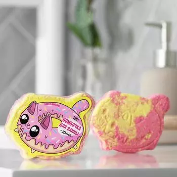 Бомбочка для ванны «Котопончик», дыня, 120 г