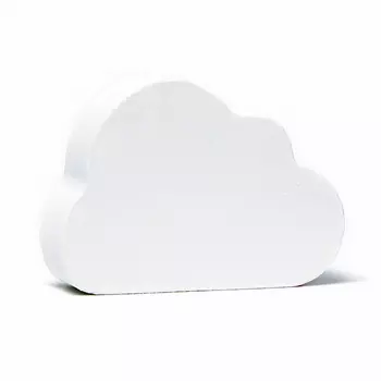 Бомбочка для ванны "Облако", белая, радужная, 150 г