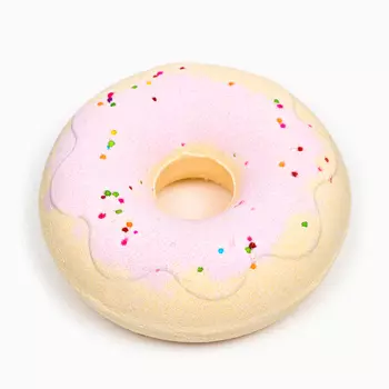 Бомбочка для ванны "Пончик" розовая, 200г