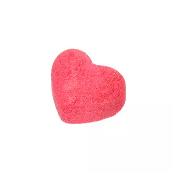 Бомбочка для ванны «Сердце», красная, 10 г