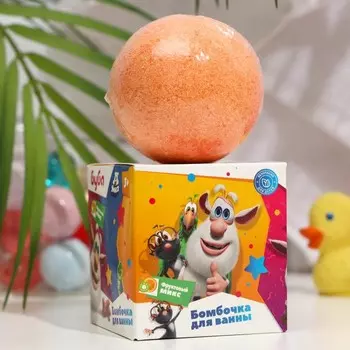 Бомбочка для ванны "Умка", "БУБА", фруктовый микс, оранжевая, 130 г