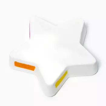 Бомбочка для ванны "Звезда" , белая, радужная, 150 г