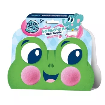 Бомбочки для ванны «ELLYFUN. Зверюшки. Лягушонок обечайка», цвет розовый
