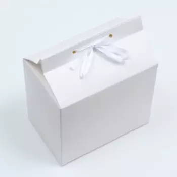 Бонбоньерка, белая, 15 х 10 х 18 см