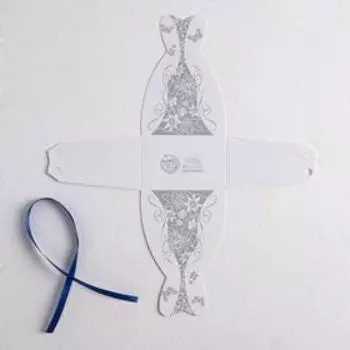 Коробка бонбоньерка, упаковка подарочная, свадебная, упаковка подарочная, «Платье невесты», 6.6 х 9.6 см