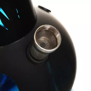 Бонг курительный, большой, h=32 см, «Черепа», акриловый, синий