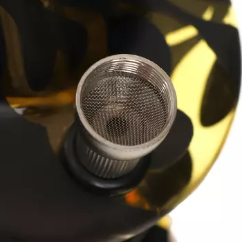 Бонг курительный, большой, h=32 см, «Пламя», акриловый, жёлтый