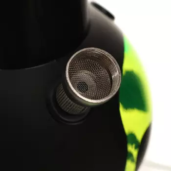 Бонг курительный, большой, h=32 см, «Черепа», акриловый, зелёный