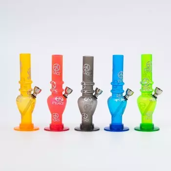 Бонг, h=15.5 см, Patterns, акриловый, микс
