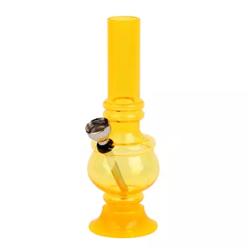Бонг курительный, h=15 см, «Капля», акриловый, жёлтый