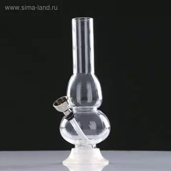 Бонг, h-15 см, "Шар и колокол", акриловый, микс