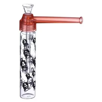 Бонг, h=19.5 см, «Боб Марли», акриловый, красный