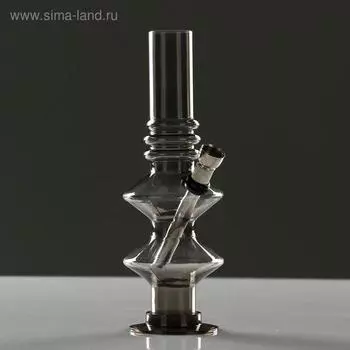 Бонг курительный, большой, h=20 см, «Дисковая гармошка», акриловый, микс