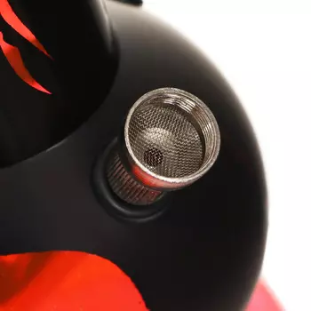 Бонг курительный, большой, h=32 см, «Черепа», акриловый, красный