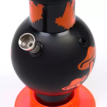 Бонг курительный, большой, h=32 см, «Грибы», акриловый, оранжевый