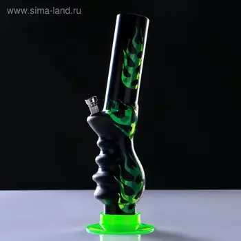 Бонг курительный, большой, h=32 см, «Пламя», акриловый, микс