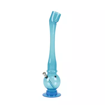 Бонг курительный, большой, h=44 см, «Кастл», акриловый, голубой
