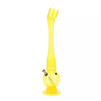 Бонг курительный, большой, h=44 см, «Кастл», акриловый, жёлтый