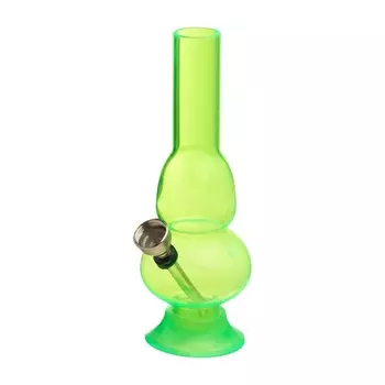 Бонг курительный, h=15 см, «Шар и колокол», акриловый, зелёный